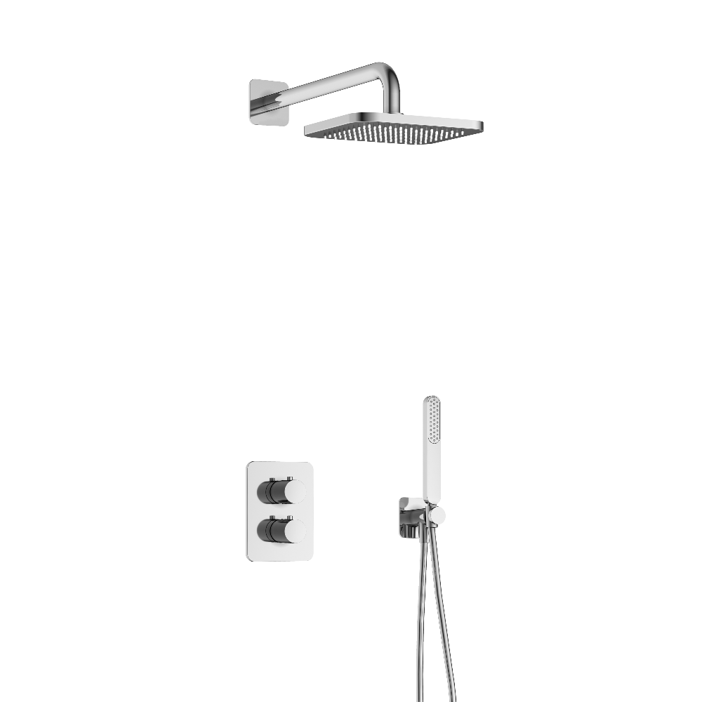 Get Together IBS40ACR complete thermostatic shower built=in set with two shut-off valves