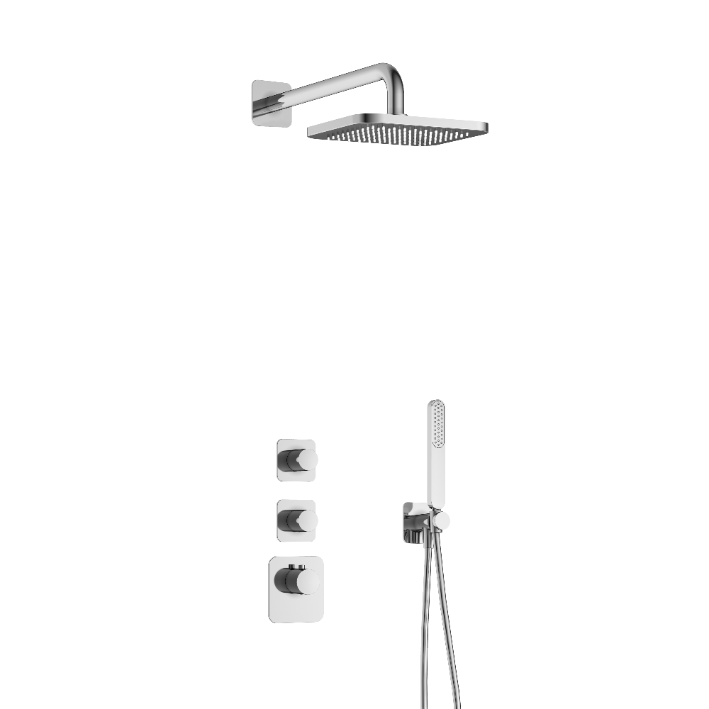 Get Together IBS40CR complete thermostatic shower built=in set with two shut-off valves